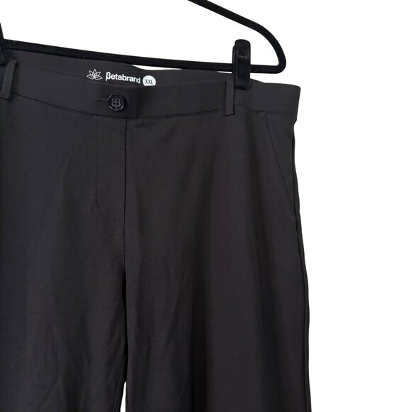 Betabrand Women's Black Pull on  Bootcut Stretchy Dress Pants Size XXL - Picture 4 of 10